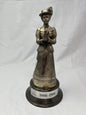 1986 Avon District Award Figurine Silver Tone Metal 8 Inch