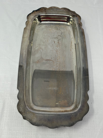 WM Rogers Silverplate Cranberry Set with Original Box