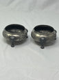 Vintage Pair Open Salt Cellars 3x1.5 Inch