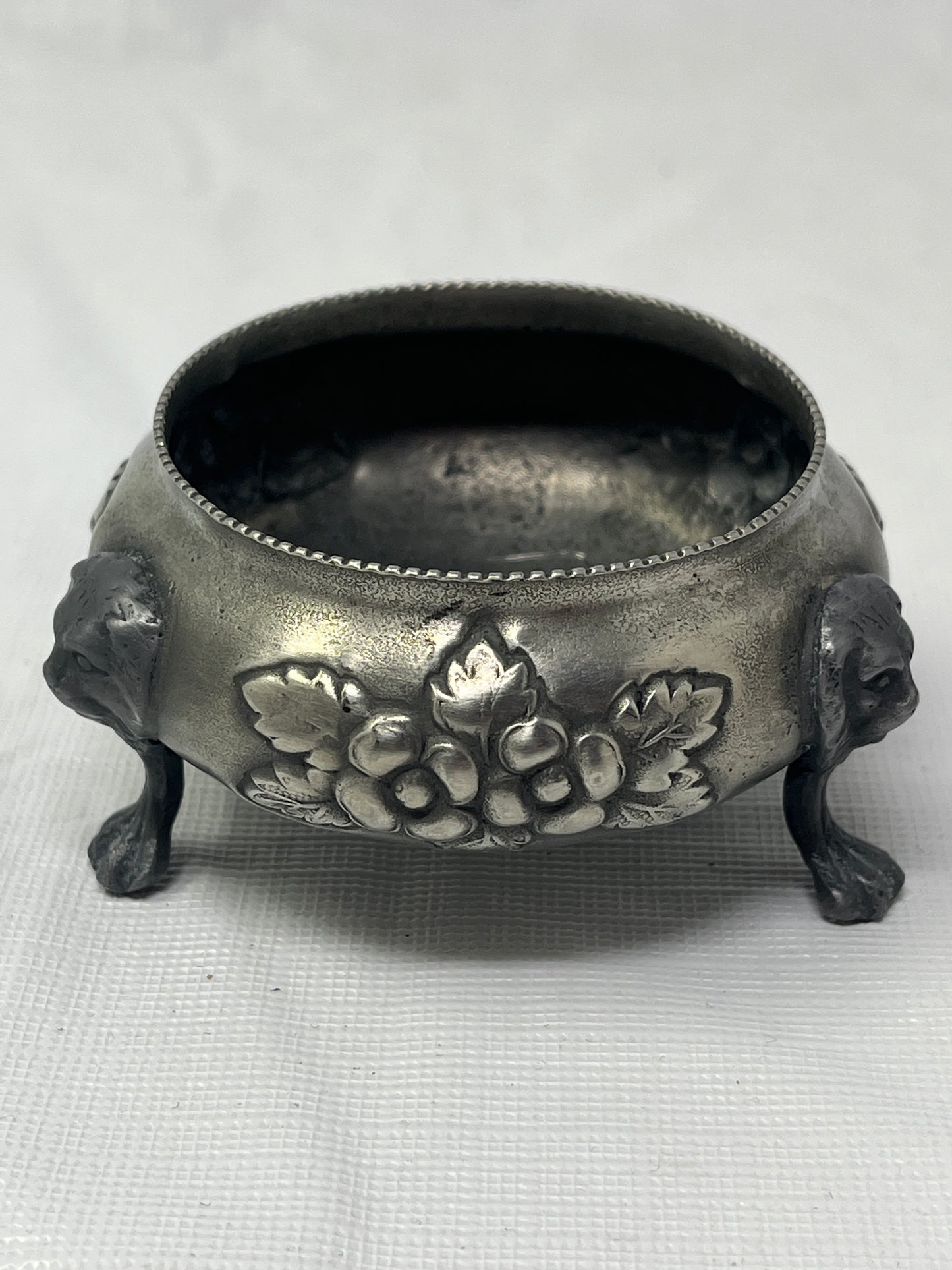 Vintage Pair Open Salt Cellars 3x1.5 Inch