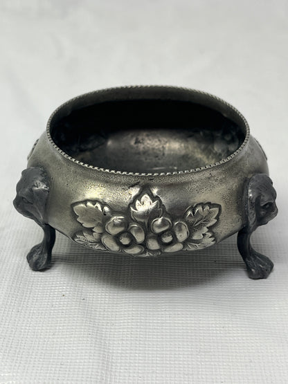 Vintage Pair Open Salt Cellars 3x1.5 Inch