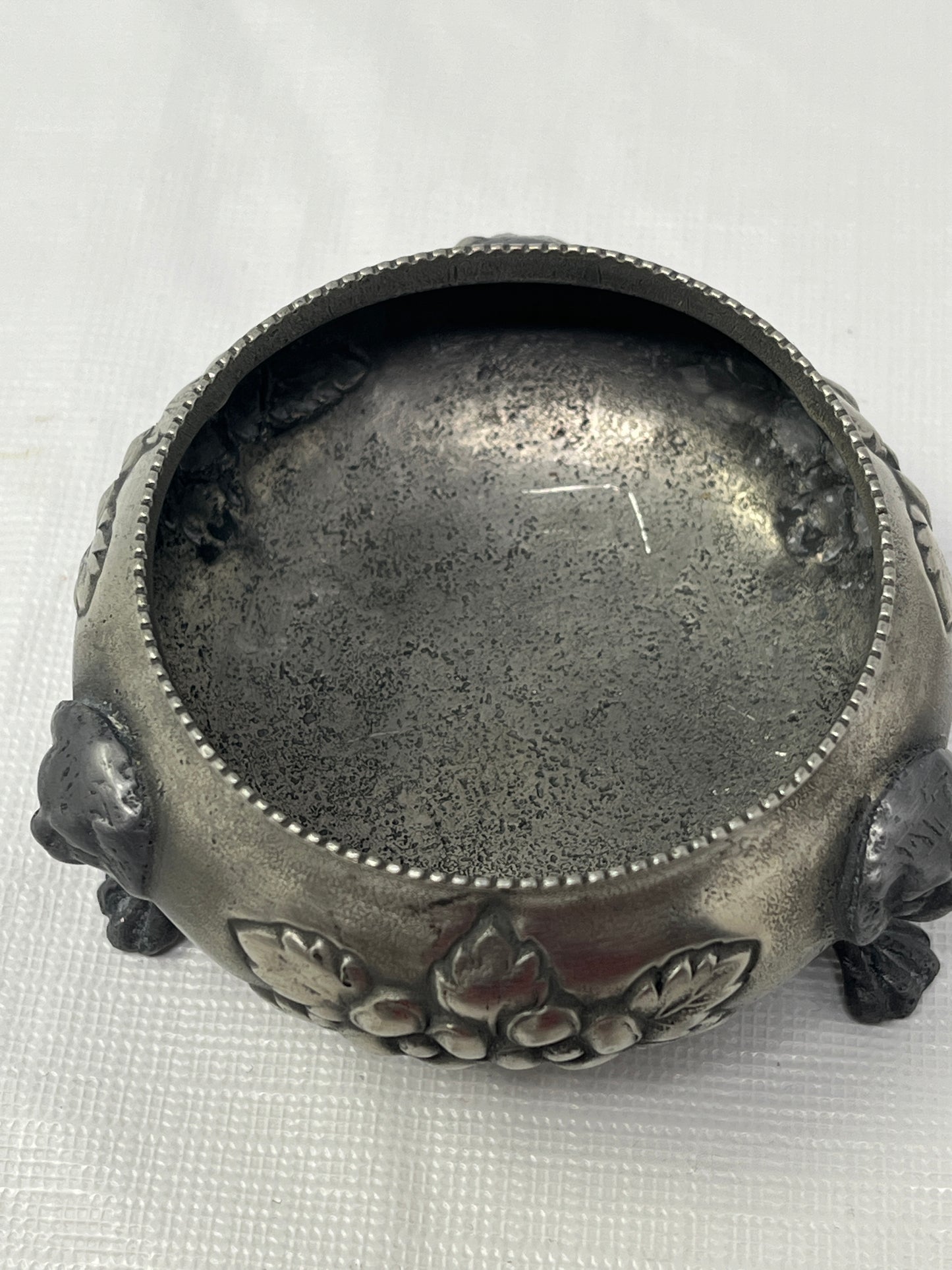 Vintage Pair Open Salt Cellars 3x1.5 Inch
