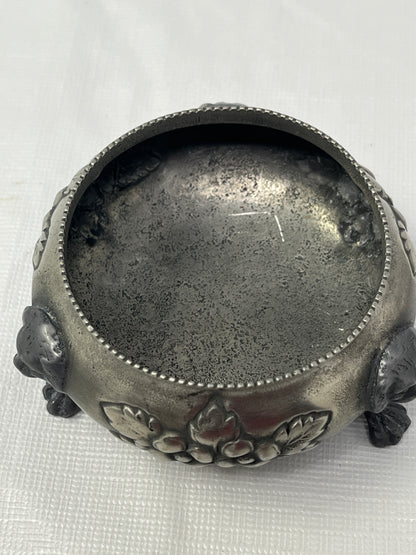Vintage Pair Open Salt Cellars 3x1.5 Inch