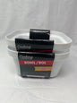 Cooking Concepts White Plastic Bowls – Microwave Safe Set of 2 Medium w/ Packaging