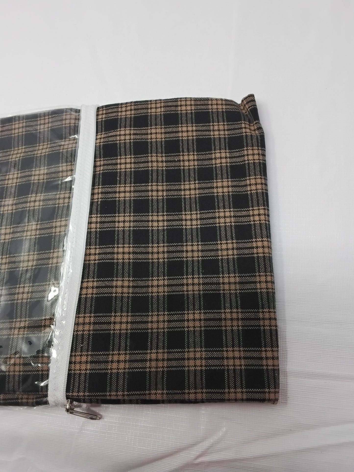 Park Designs Sturbridge Single Round Valance 54"x32" Navy Plaid New Sealed