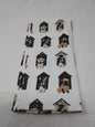 Envogue Holiday Kitchen Towel Dogs in Doghouses Christmas Hats & Scarves Good
