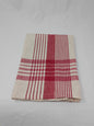 White Pine Holiday Kitchen Towel Red & Cream Plaid 100% Cotton