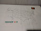 Moda Home Linens “Travelin’ USA” Kitchen Towel Map Design w/ Tag