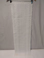 White Embroidered Lace Table Runner Floral Eyelet Scalloped 40x13