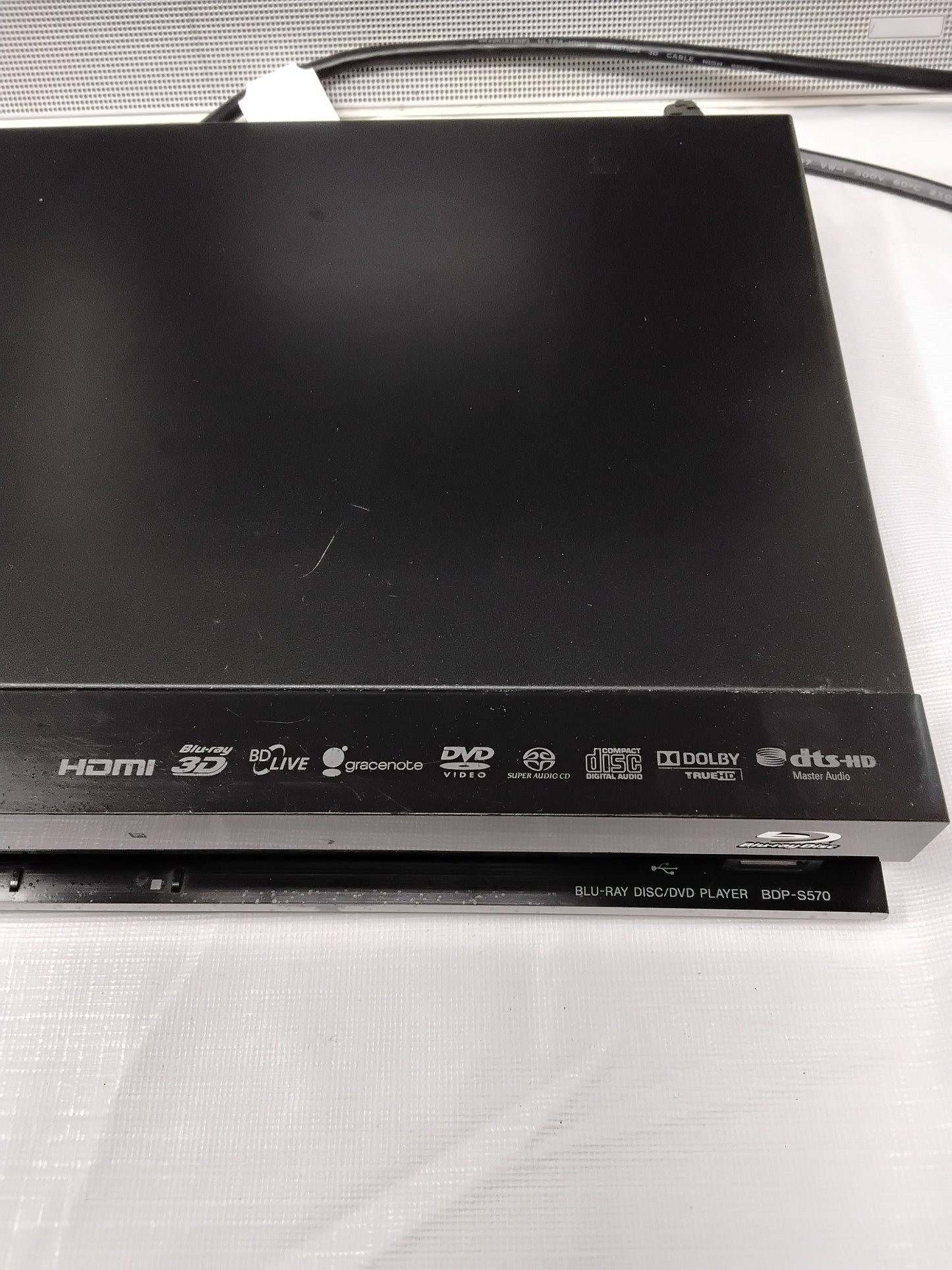 Sony Blu-ray Disc DVD Player BDP-S570 Tested Works No Remote