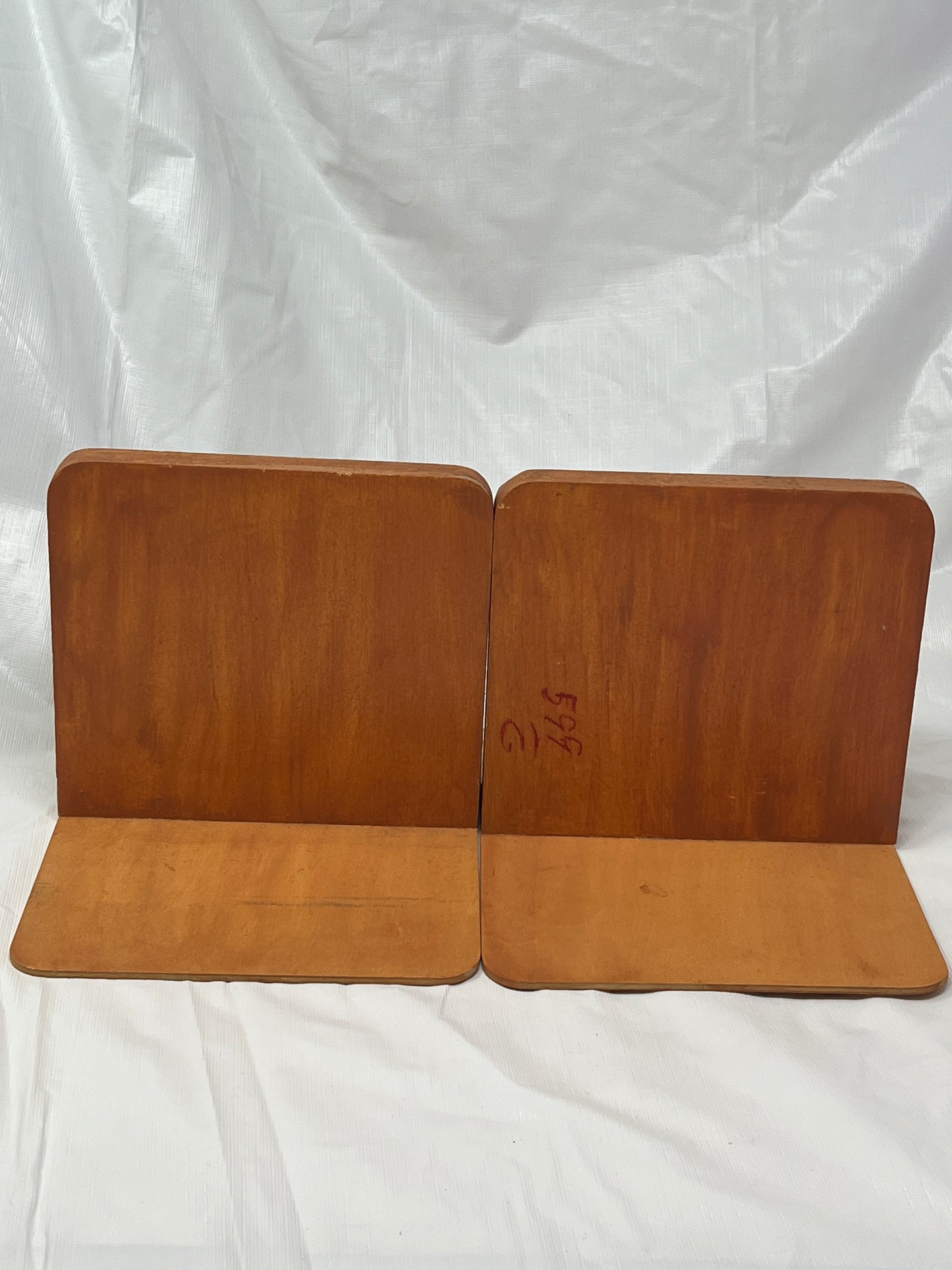 Vintage Wooden Bookends – Hand-Painted Mallard Ducks (Pair, 1988)