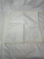 Vintage White Napkin – Crochet Lace Trim, 13" x 11"