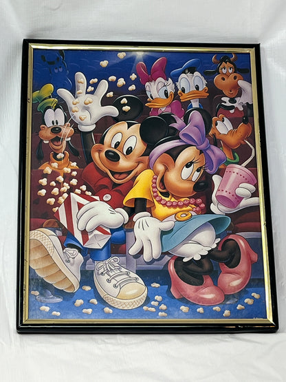 Disney Mickey & Minnie Matinee Print – Framed 14"x11" Wall Art