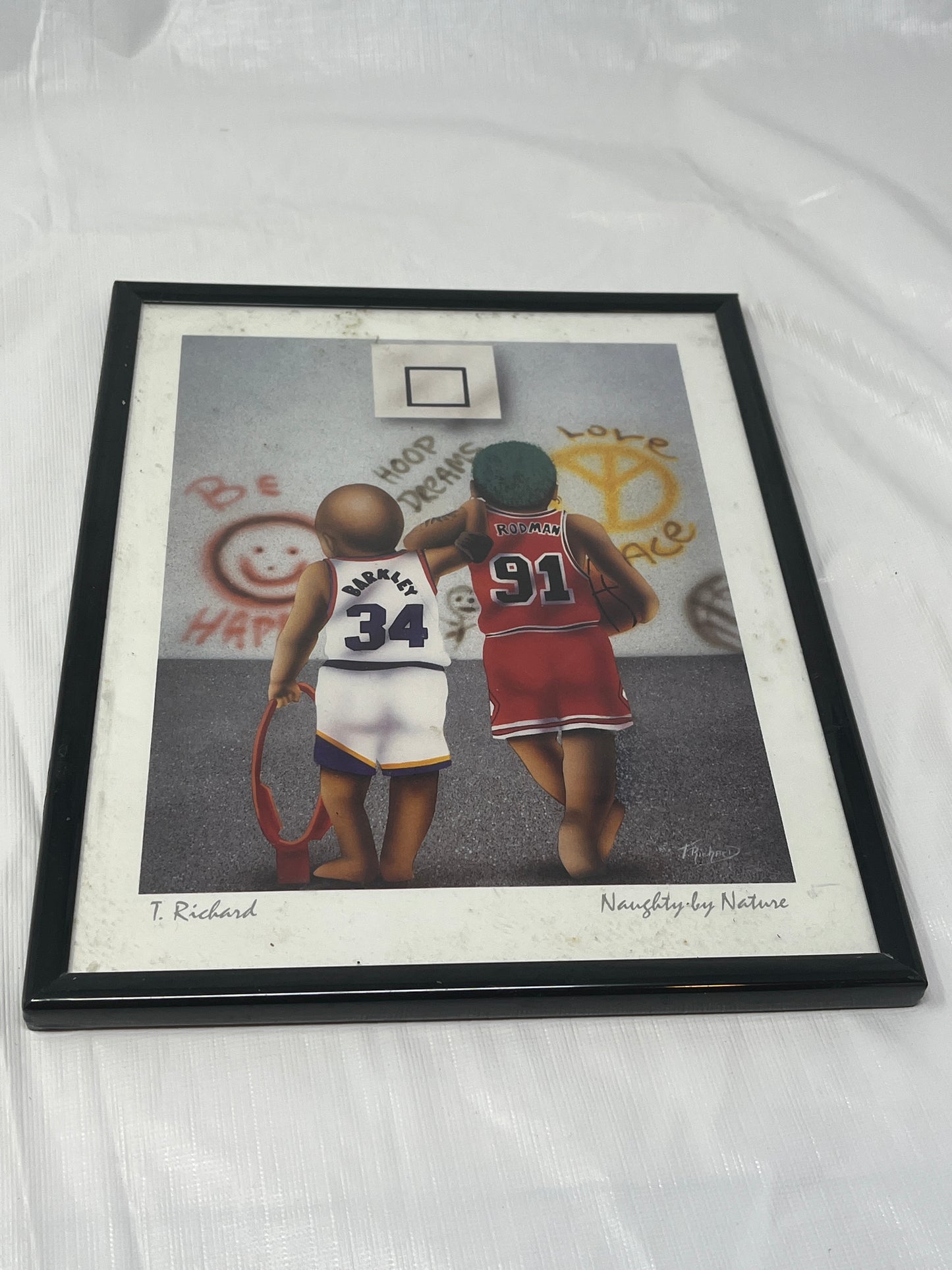 T. Richard Basketball Print – “Naughty by Nature” Barkley & Rodman, 11"x14"