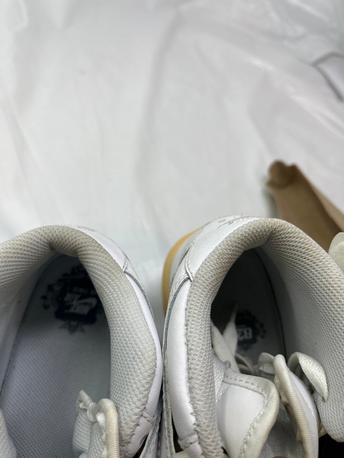 Nike Air Force 1 Mid GS Sneakers – Size 5.5Y, White/Gum (2010)