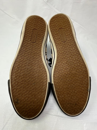 Coach Fizzle High Top Womens Size 10B Dark Brown Athletic Buckle Shoes Sneakers