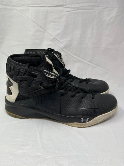 Under Armour Rocket Black White Basketball Shoes Mens Size 13