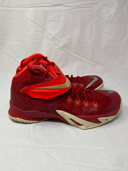 Nike LeBron James Zoom Soldier 8 Red 653648-606 Mens Size 13