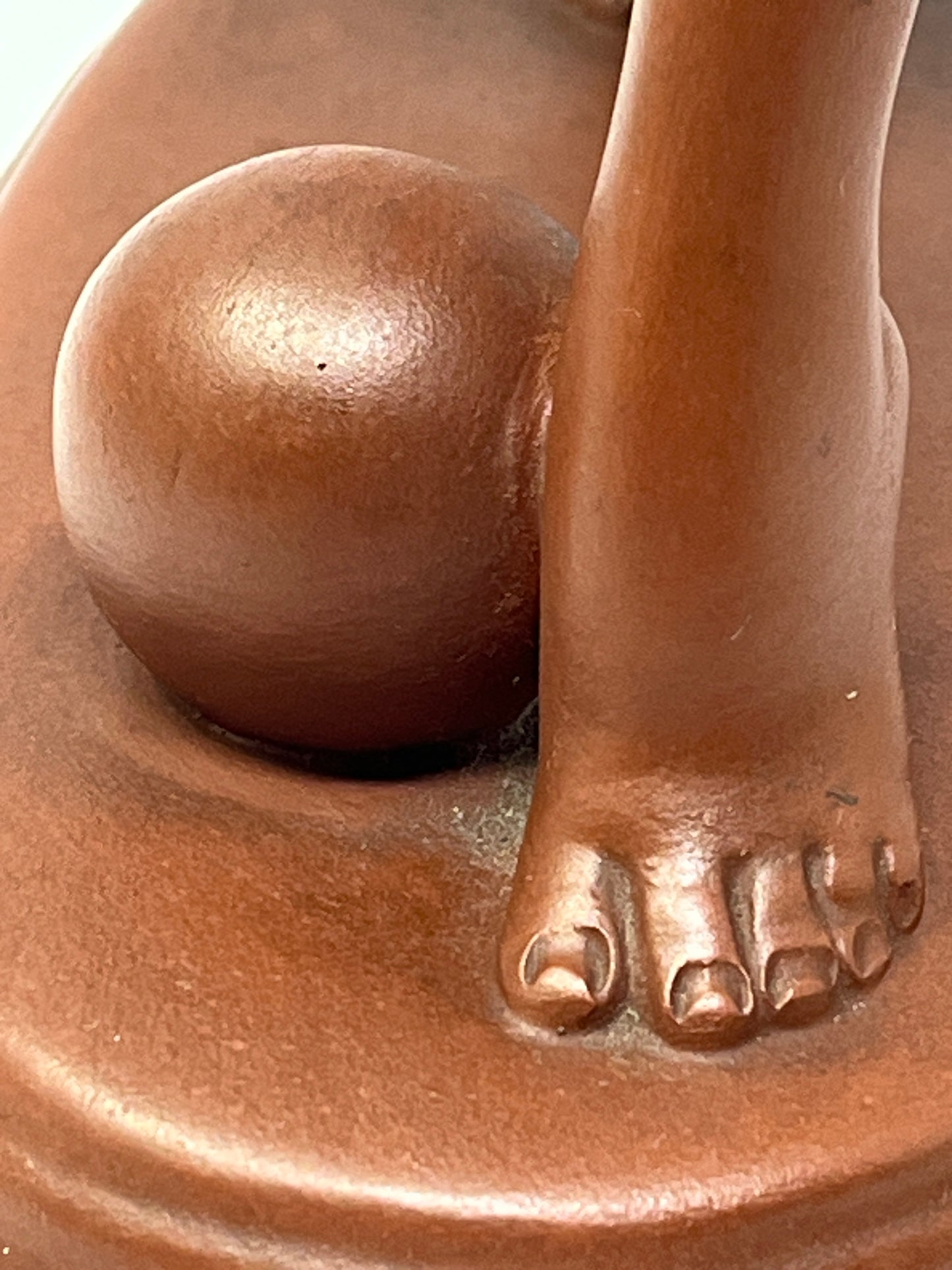 Art Deco Terracotta Nude Dancer Figurine Goldscheider Style G545 11.5 Inch