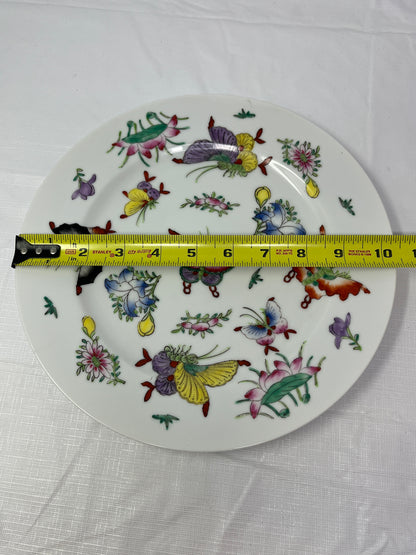 Japanese Porcelain Ware Plate ACF Decorated in Hong Kong Butterfly