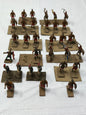 Mixed Lot Vintage Wargame Miniatures 3cm Metal Plastic Weapons Included