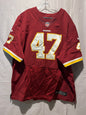 Nike On Field Chris Cooley #47 Redskins Jersey Size 60 Burgundy NFL Authentic