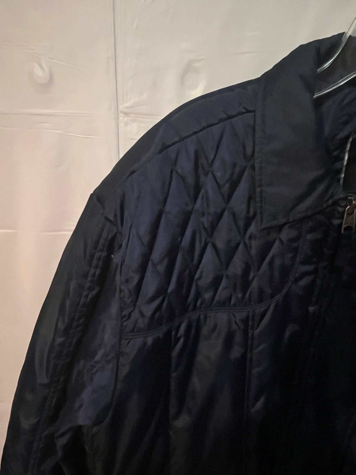 Vintage Rocawear Quilted Bomber Jacket 2XL Navy Blue Hip Hop Y2K