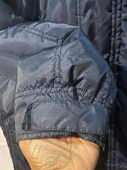 Vintage Rocawear Quilted Bomber Jacket 2XL Navy Blue Hip Hop Y2K