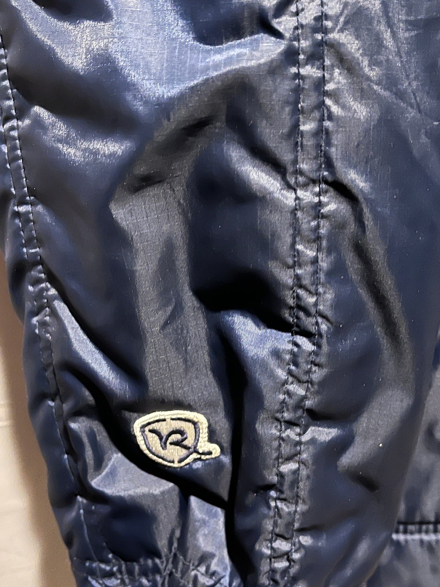 Vintage Rocawear Quilted Bomber Jacket 2XL Navy Blue Hip Hop Y2K
