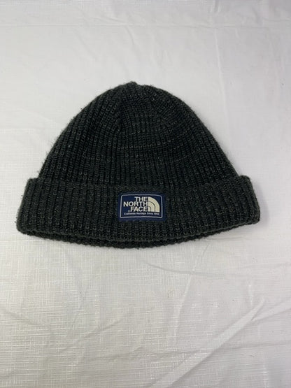 The North Face Ribbed Knit Beanie in Black and Gray - photo 1