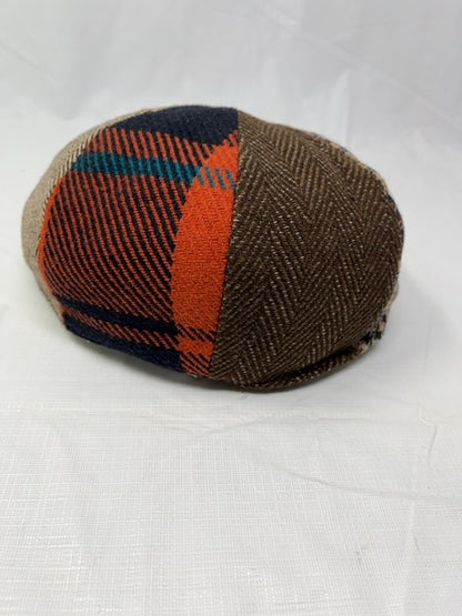 Epoch Hats Company 100% Wool Multi-Pattern Patchwork Newsboy Cap - Size Medium - photo 2