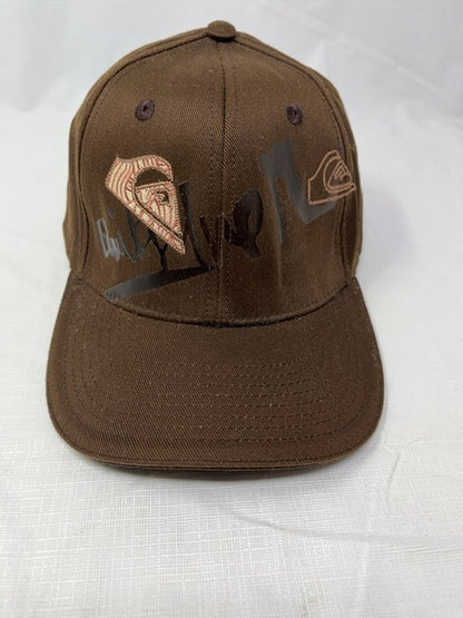 Quiksilver Brown Fitted Baseball Cap with Multi-Logo Graphic - photo 1