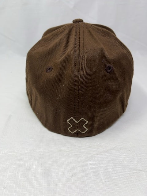 Quiksilver Brown Fitted Baseball Cap with Multi-Logo Graphic - photo 2